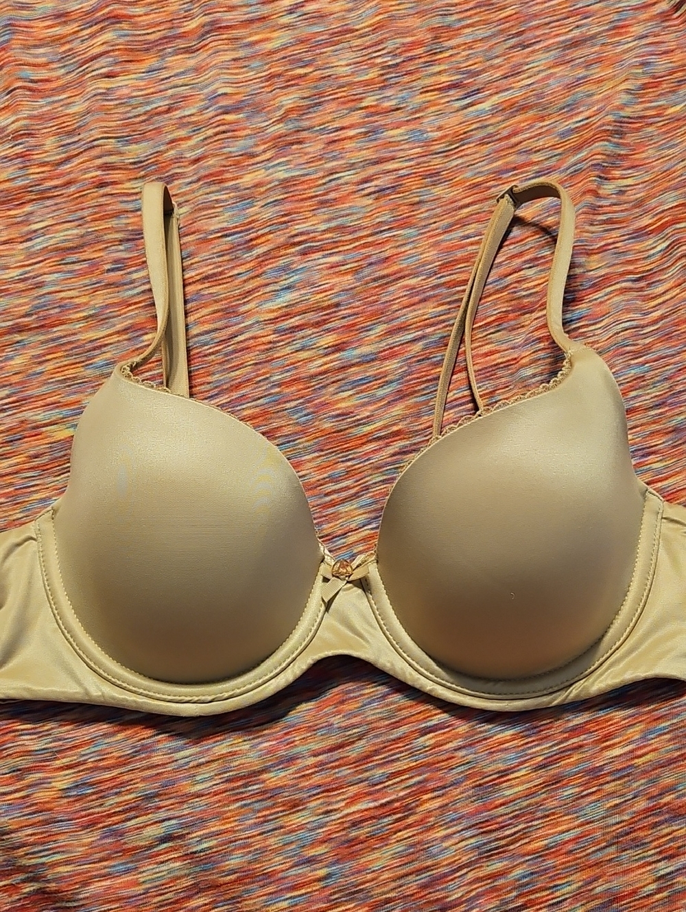 Victoria's Secret Smooth Nude T-Shirt Bra - Light Beige -uplifting